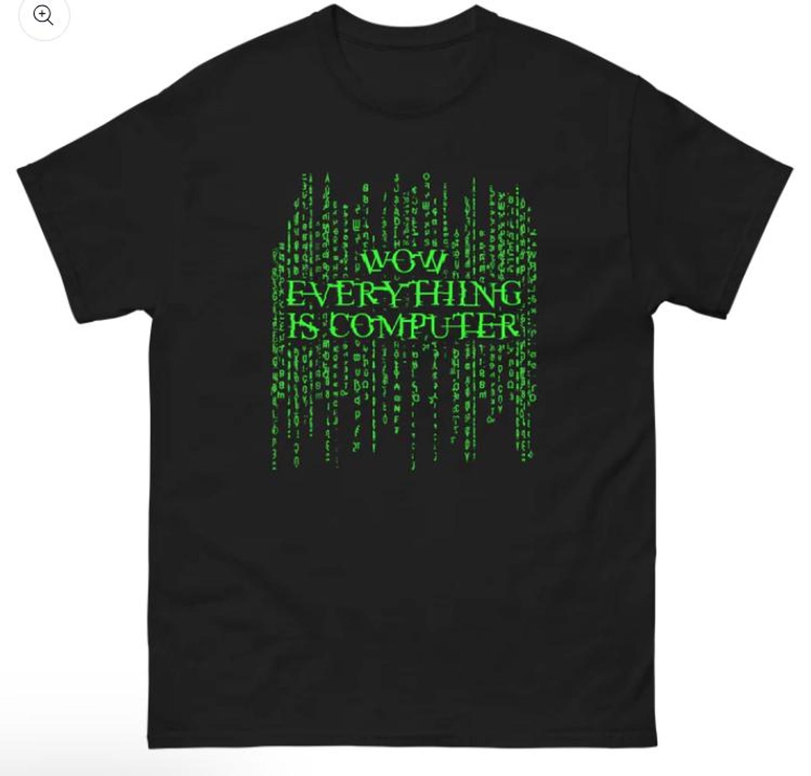 wow everything is computer Funny meme trump shirt S
