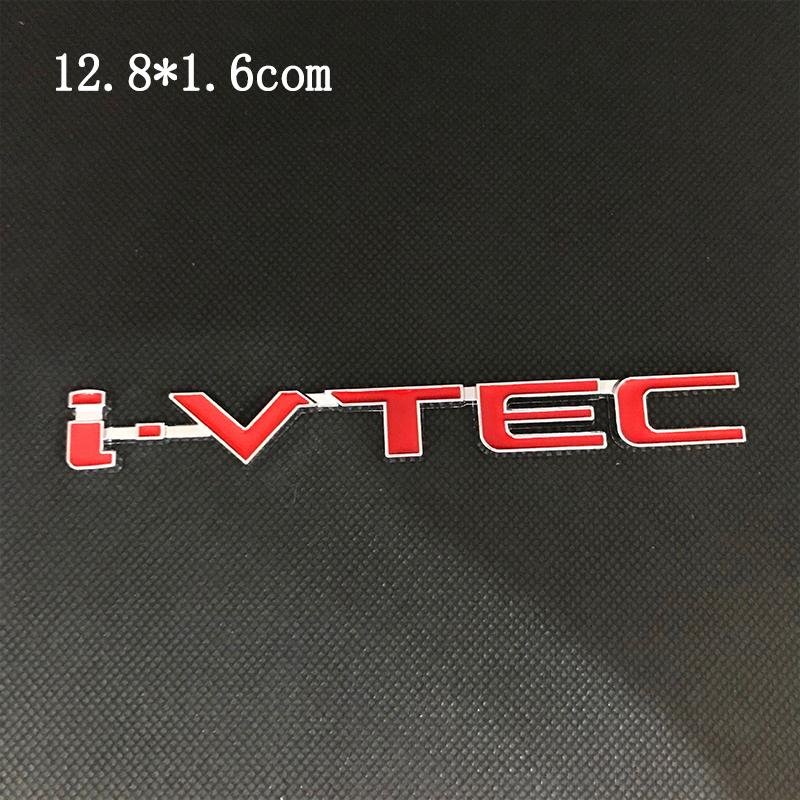 Honda Car Rear Trunk Metal Label Sticker For Honda Civic Accord City CR-V Jade Fit Odyssey Hybrid Car Accessories Clvlc Ivtec