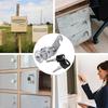 Portable Single Open Cabinet Lock Metal Cabinet Silver Door Lock Easy Replacement with 2 Keys Cam Lock Cabinet