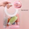 2 in 1 Travel Refillable Bottles Silicone Toiletry Containers Portable Shower Brush Bottle