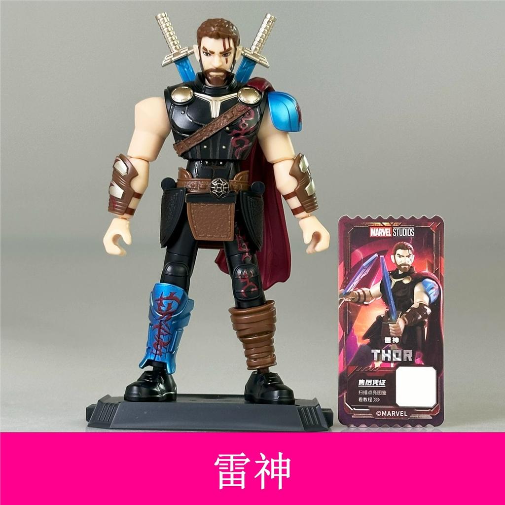 Hot Sale Blokees Marvel Figure Blind Box The Infinity Saga Action Figure Iron Man Toys Mk6 Mk5 Thor Hulk Assembly Model Kit Gift