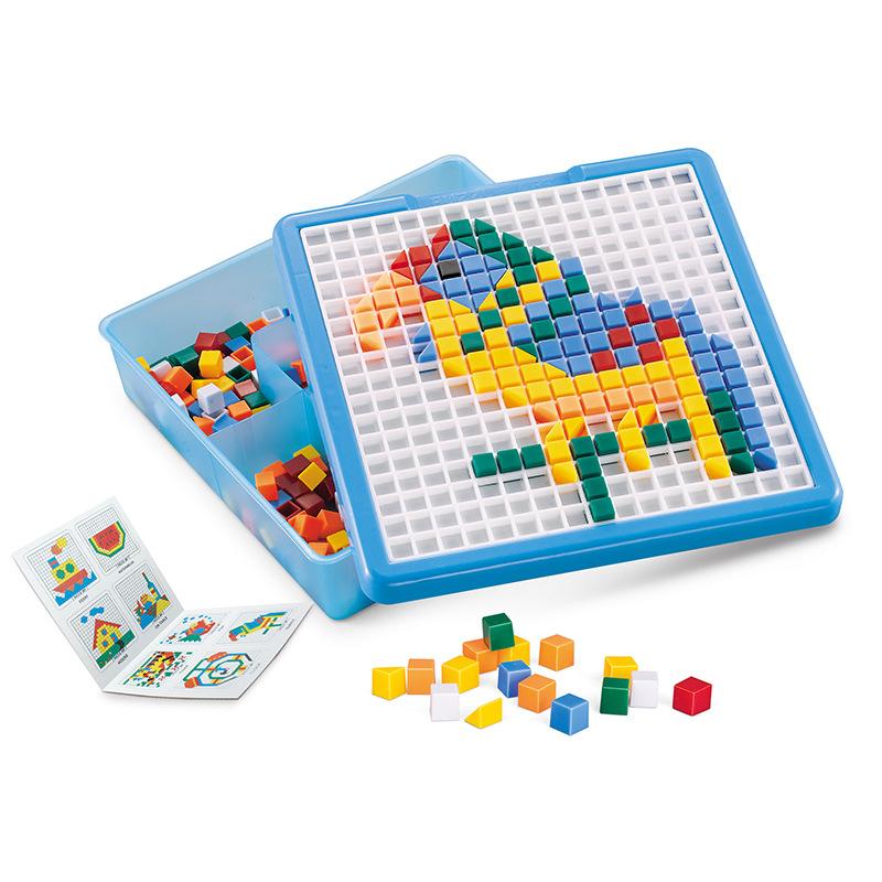 

Kids Screw Nut Puzzles Toys Colorful Creative Mosaic Puzzle Pixel Board Game Toddler Educational Shape Jigsaw Accessories Toys
