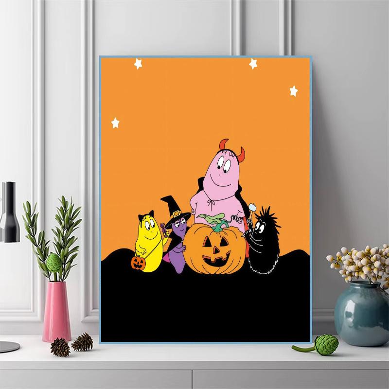 Barbapapa 100% Round Full Drill 5D DIY Diamond Painting Embroidery Cross Stitch Rhinestone Décor