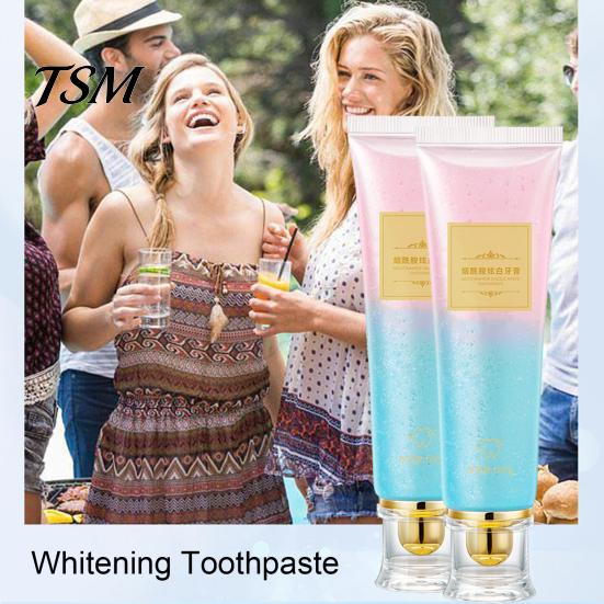 Enamel-safe Whitening Toothpaste 1/2Pcs 100G Teeth Nicotinamide Men Women Bad Tea Stain Removal Breath Gums Care Deep Cleaning Brightening