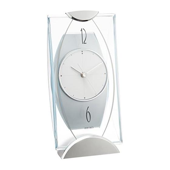 Seiko Clock Table Clock Analog Silver Metallic BZ334S SEIKO