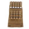 Tragbare Gewürztasche Mehrzweck-Leinwand-Gewürzlagerbeutel mit 9 Gewürzgläsern für Outdoor-Camping-Reisen Khaki