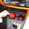 ear1 2PCS Car Felt Material Coasters Water Cup Holder Mat Trimmmable For VW Scirocco Jetta Golf Passat Polo Tiguan Sharan Touran