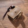 Mini Traveler's Cowhide Notebook Pendant - Handmade Decorative TN Travel Book