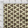 oneOone Cotton Flex Beige Fabric Asian Block Sewing Craft Projects Fabric Prints by Yard 40 Inch