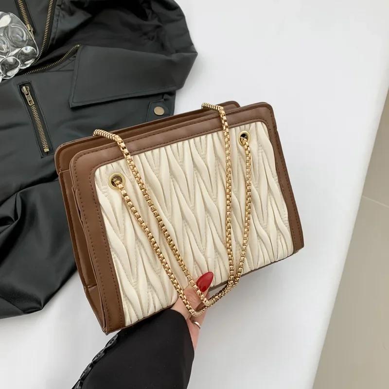 

Чистый цвет модная женская большая вместительная повседневная наклонная сумка через плечо женская сумка через плечо с морщинами