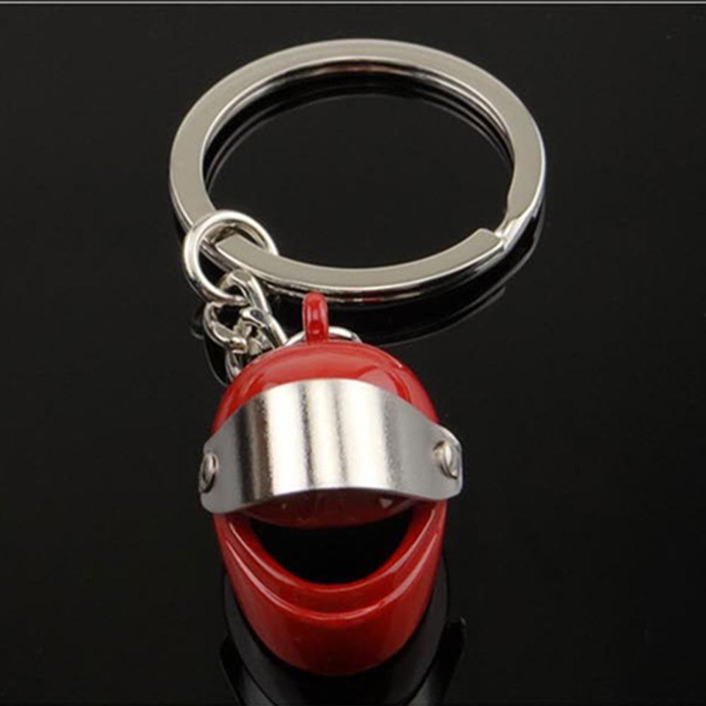 New Motorcycle Helmets Key Chain For Women Men Cute Safety Helmet Car Keychains Bags Accessories Key Ring Gift Jewelry
