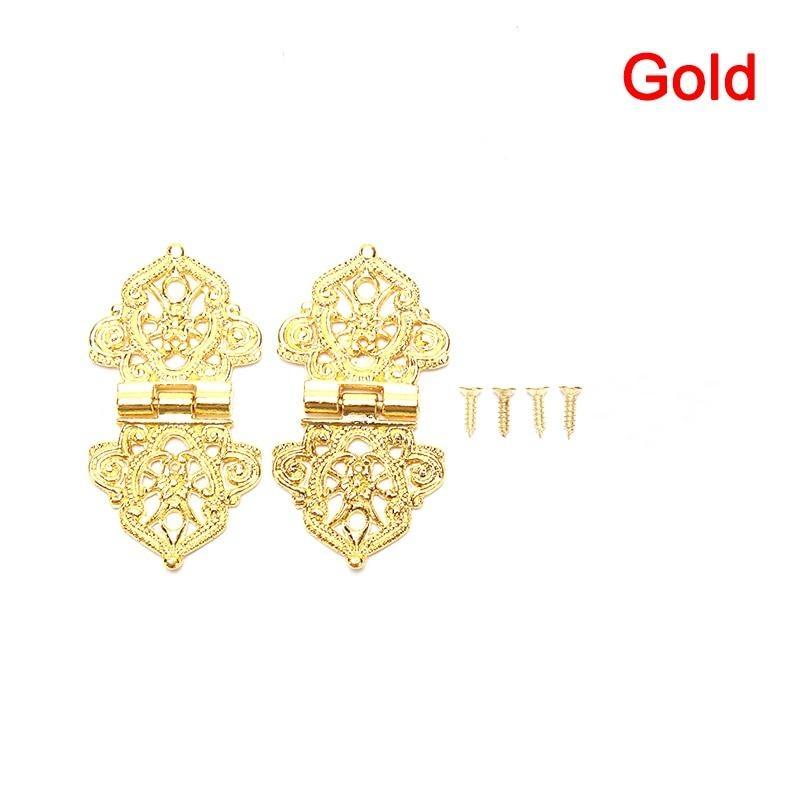 

3 шт./компл. Полые петли в виде цветка, цвет винтажной бронзы, петли для деревянной коробки, фурнитура для шкафа из цинкового сплава, антикварные петли, мебельная фурнитура золотой