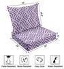 Vargottam Bedrucktes Outdoor Tiefsitz Patio Kissen Set 2-teiliges Sitzset Allwetter Ersatz