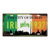 Retro Car 2D Metal Sign, Aluminum Wall Decor 15x30cm