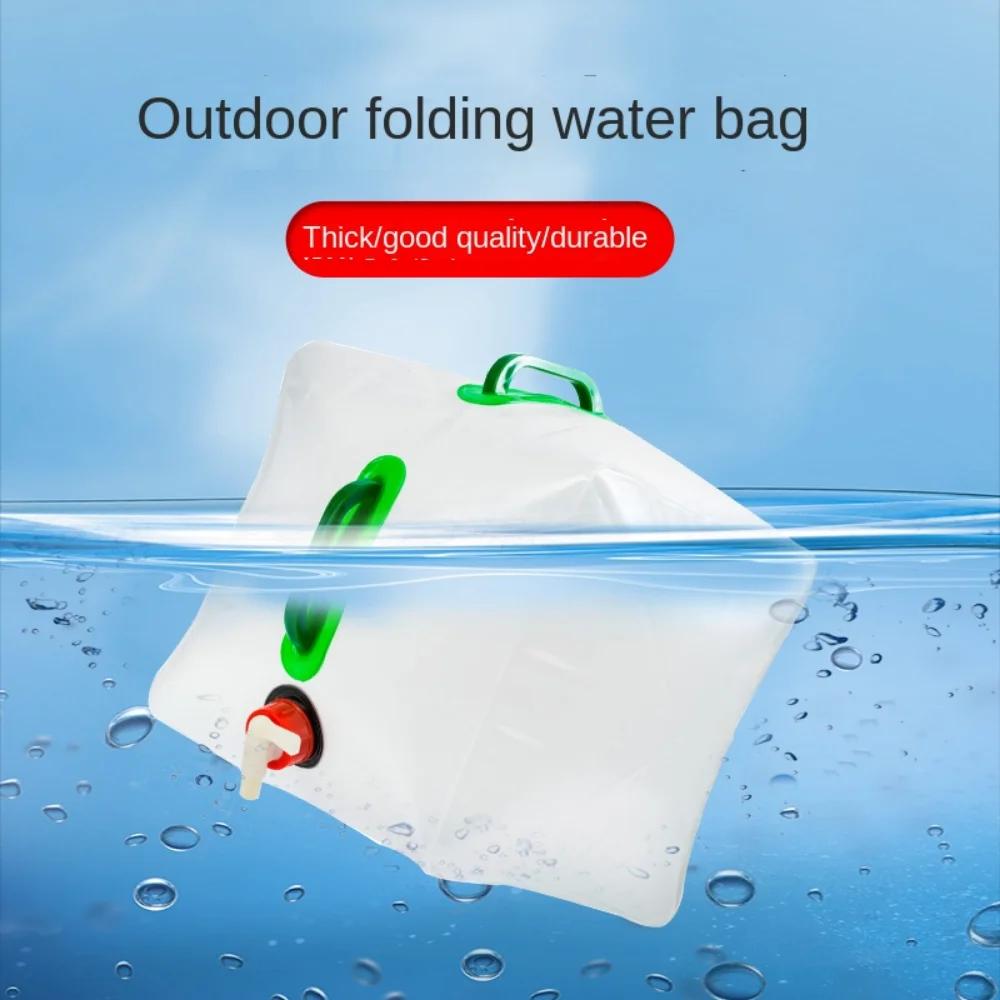 Outdoor Activity 10L/20L Folding Water Pouch Roomy Lightweight Water Container Kettle Plastic Bucket Camping Equipment Supplies