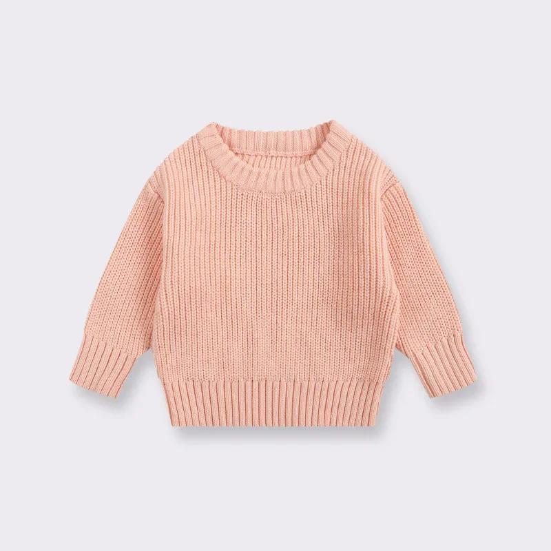 0-7T Bambino Bambina Neonato Maglione Neonato Pullover Lavorato a Maglia Top Casual Base Abbigliamento in Maglia