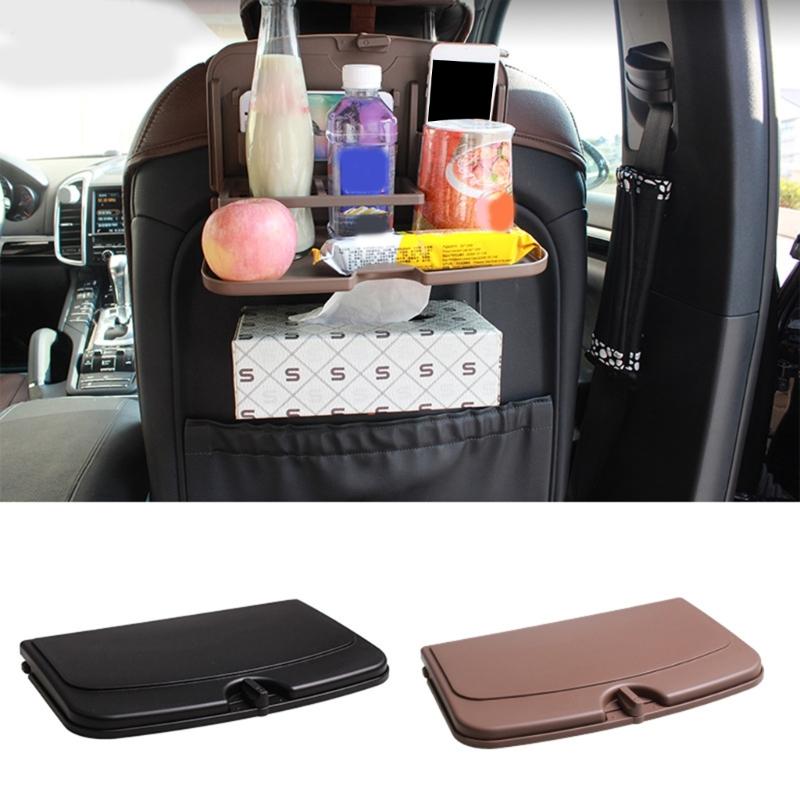 Vehicle Seat Back Organizers Tray Multifunctional Drink Holder Quick Mount System For Snacks Meals Car Interior