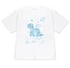Minimalist Dinosaur Doodle Graphic T-Shirt Cute Kawaii Space Print Short Sleeve Casual Tee Women Summer Aesthetic Top Clothing
