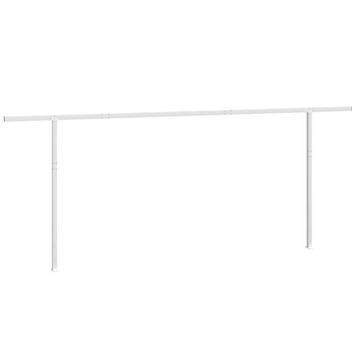 VidaXL Awning Pole Set, Replacement Awning Poles, Tent Support Pole for Terrace Patio Garden, White 315095
