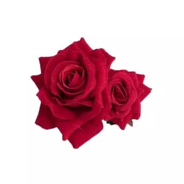 

Celebrity Style Bazaar Red Carpet Retro Rose Hairpin Wedding Bridal Cross Hairpiece Headwear Flower Side Clip