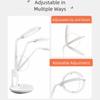 Full Spectrum LED Clock Table Lamp Eye Protection Plug-in Design Dimmable Desk Lamp Reading Light Night Light