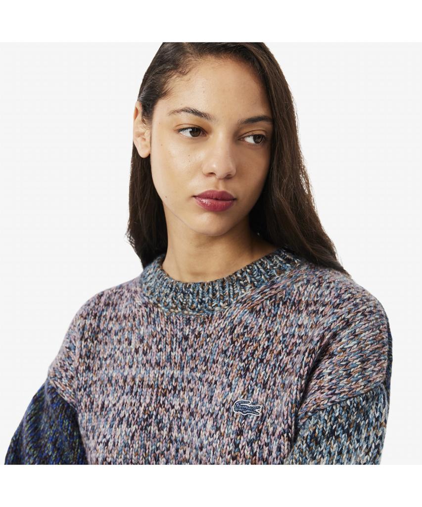 LACOSTE Women'S Winter Cozy Color Mix Sweater Af4008-55N Kse