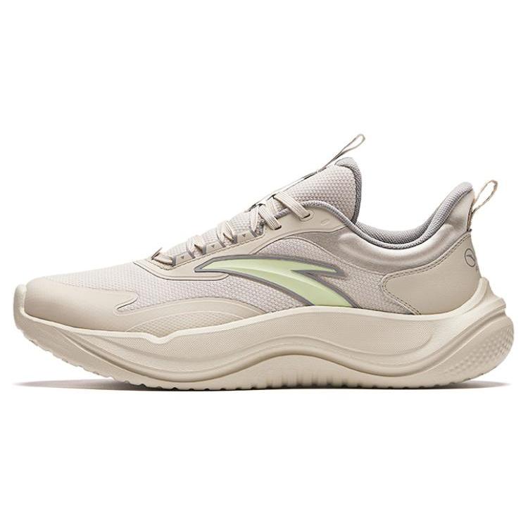 

New Anta Breathable Lightweight Rebound Low Top Running Shoes Men s Beige Gray Green 912427701Q-1 42.5