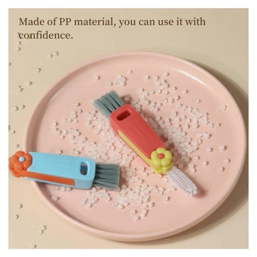 3 in 1 Cup Lid Cleaning Brush, Crevice Cleaning Brush for Bottle Gap Tight Spaces Coffee Thermos Cup Kitchen Tools