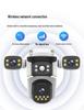 Outdoor 360° Multi-Lens Camera with Triple-Screen Monitoring