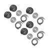 15pcs 17mm Bobbins Spool Bobbin Holder Iron Material Shoe Sewing Parts For Shoe Mending