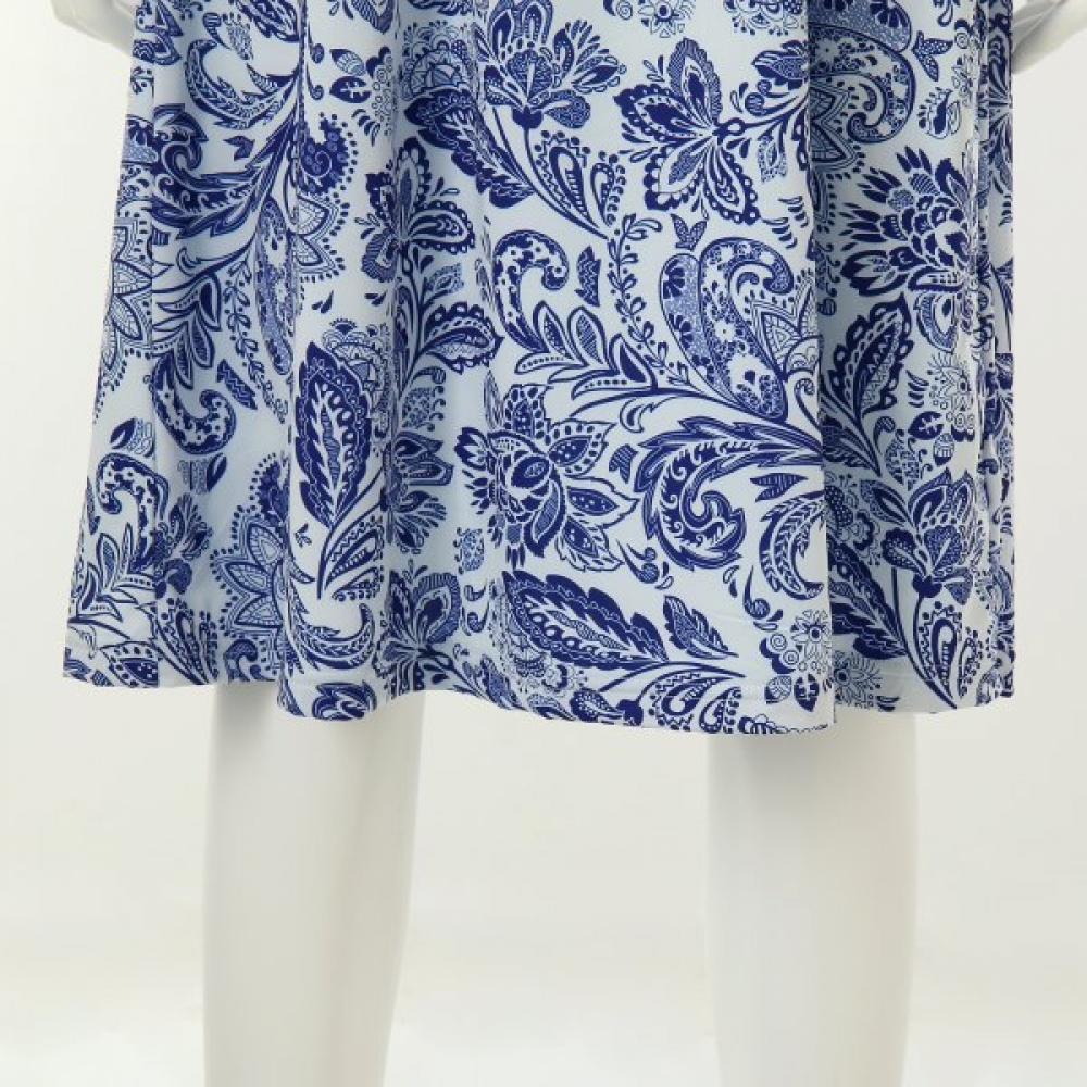 Wacoal Women Poly Span Paisley Print Indoor Dress Wgn859w
