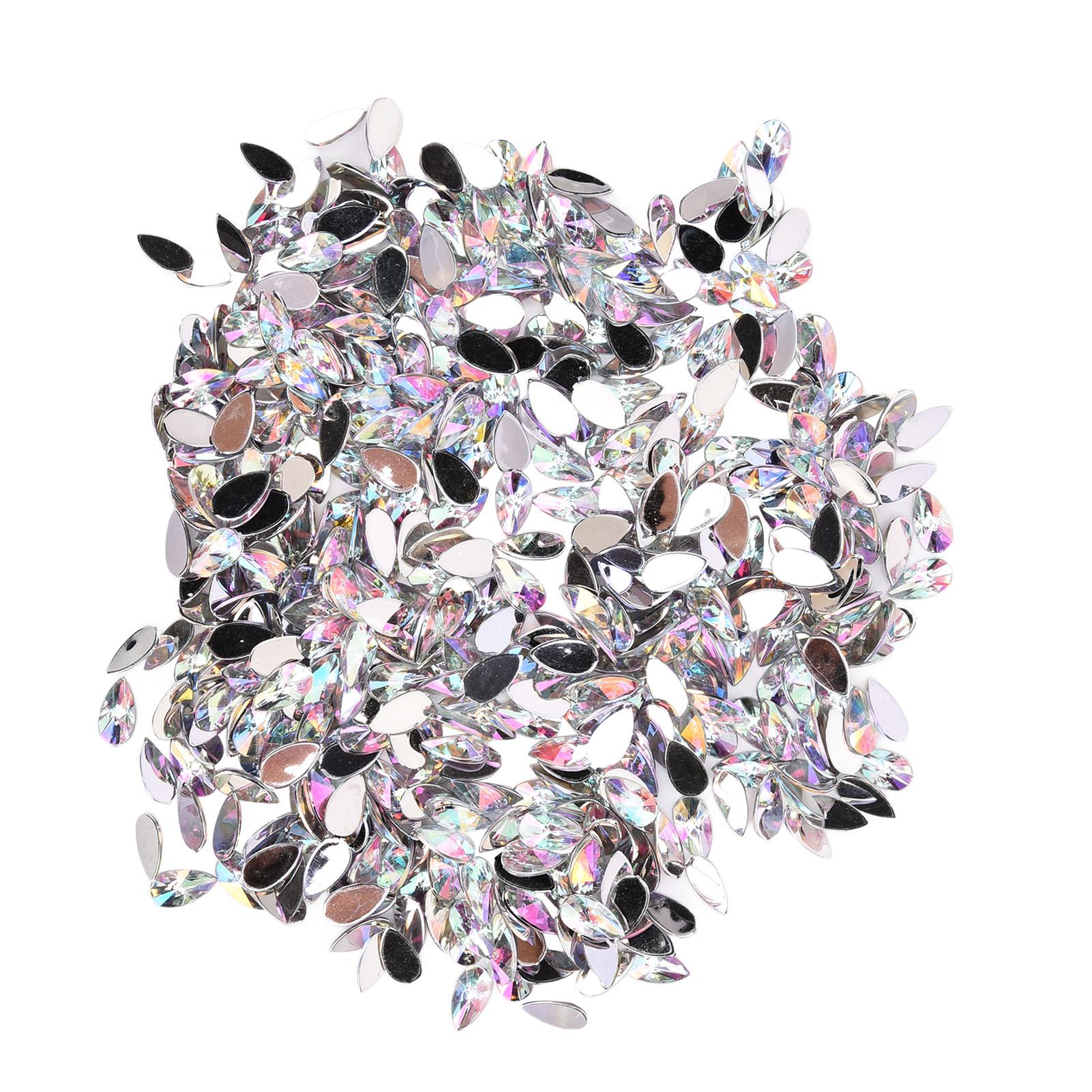 

500 шт. Стразы в форме капли 8x13 мм с плоской задней частью DIY ювелирные аксессуары для чехла мобильного телефона