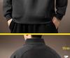 Men's Retro Heavyweight Half-Zip Stand Collar Plus Size Velvet Hoodie