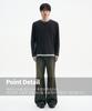 TRIP LE SENS Waffle And Layered Long Sleeve T-Shirt_Black