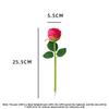 2-Grids Rose Ballpoint Pen 3-inch Writing Pen Creative Rose Flower Pen  Valentine's Day