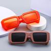 Vintage Rectangle Sunglasses Fashion Square Candy Color Shades Eyewear Trendy Retro Women Brand Design Sun Glasses