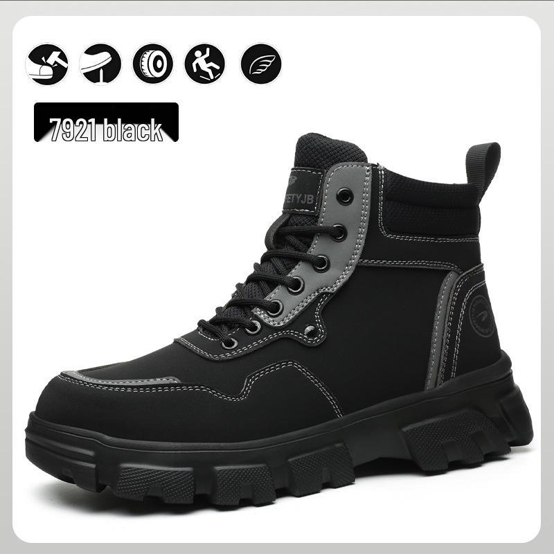 Men's Winter Safety Boots: Anti-Smash, Anti-Puncture, Warm, Comfortable, Casual Protection Shoes
