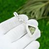 Natural Polychrome Jasper Gemstone Pendant Green 925 Sterling Silver Jewelry