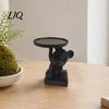 Bear Jewelry Holder 3D Printed Polar Storage Tray, Cute Animal Ring & Dish, Solid Base Ornament Minimalist Desk Organizer for Keys Coins Trinkets,