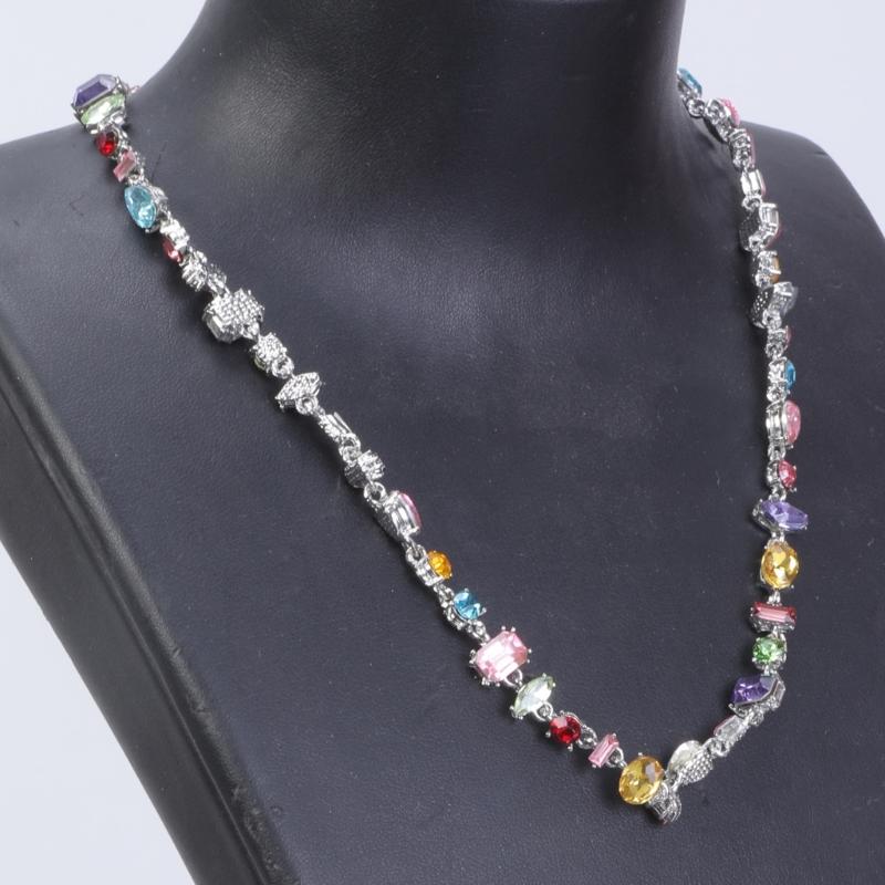 Heart Aesthetic Zircon Necklace Bead Chain Bracelet Clavicle Chain Women Girls Wedding Jewelry Party Birthday Gift