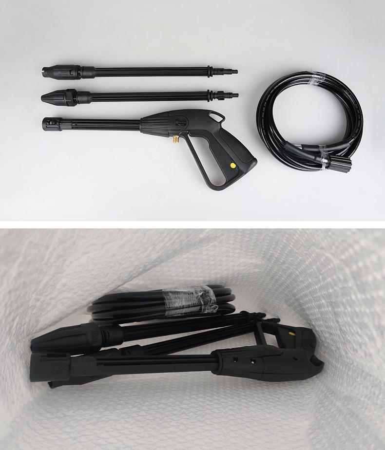 High-Pressure Car Wash Gun Set with 5m Hose & Adjustable Spray Head, Compatible with Lavor Quick Connect