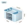1PC Porta Penne Con 2 Cassetti Porta Matite Multifunzionale Per Scrivania Porta Oggetti Scatola Portaoggetti Per Scrivania Forniture per Ufficio Tavolo da Toeletta