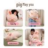 Shu Meng Cute Pig Doll Pillow - Soothing Plush Toy for Bed, Hug, and Birthday Gift