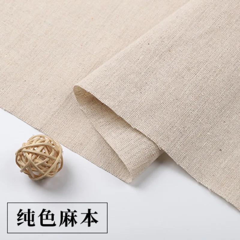 0.5m/1m/5m Japanese And Korean Solid Color Cotton Linen Fabric For Background Fabric Cushion Cover DIY Handmade Tablecloth