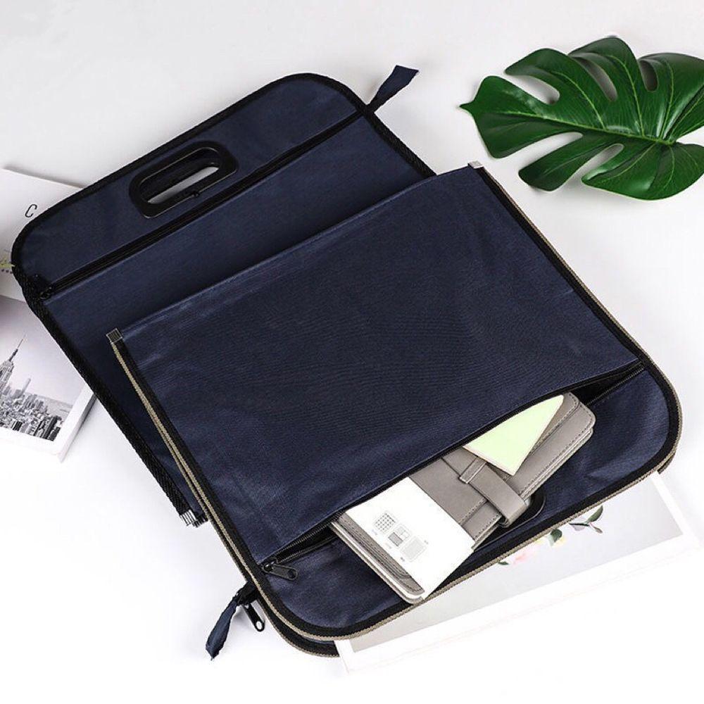 Storage School Filing Products Waterproof Handbag Conference Bag Canvas File Bag Document Bag