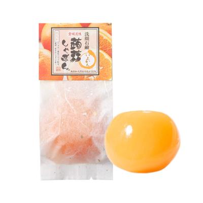 Konnyaku Shabon Ehime Dogo Konnyaku Shabon Jabón Facial Iyokan con Ceramida Para Piel Seca y Sensible (80g) [Fragancia Renovada] (Sin Aditivos/Piel