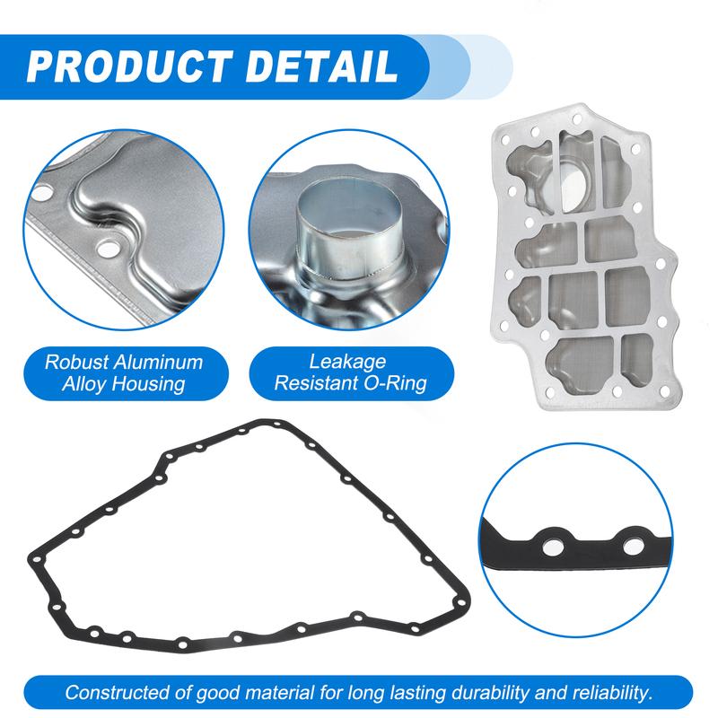 UXCELL JF010E Automatic Transmission Filter CVT Oil Cooler Filter Oil Pan Gasket Kit for Nissan Murano 2003-2007 317261XA01