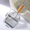 Anti-slip Cat Toilet Scoop with Wooden Handle Cat Poop Cleaning Tools  Pet Cleaning Tools