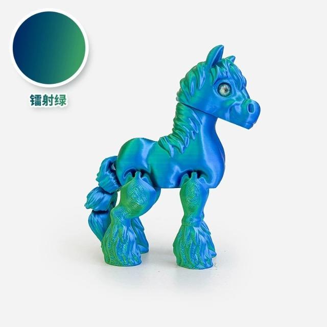 2026 Cute Movable Joint 3D Printed Pony Statue Relief Sensory Toy Home Office Desktop Decor Children's Day Gift