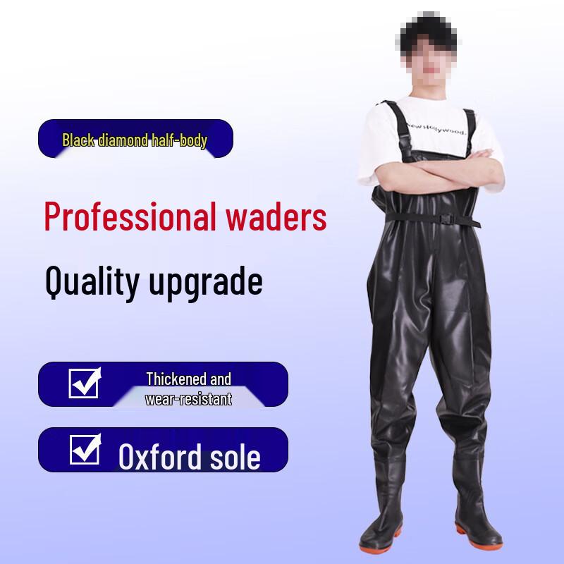 

Pelam Thickened Half-Body One-Piece PVC Fishing Waders